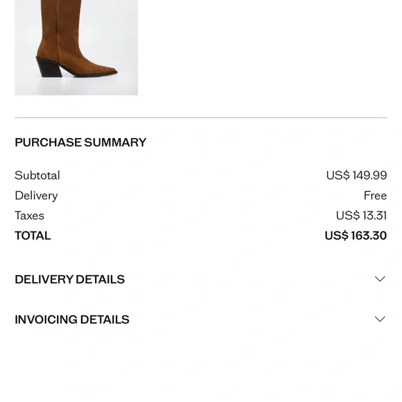 Mango Brown Suede Knee-High Boots - Picture 2 of 7